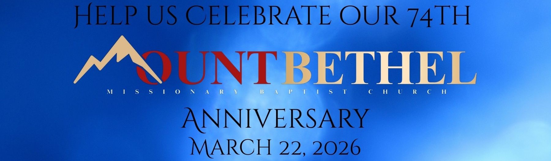 2026 Church Anniversary